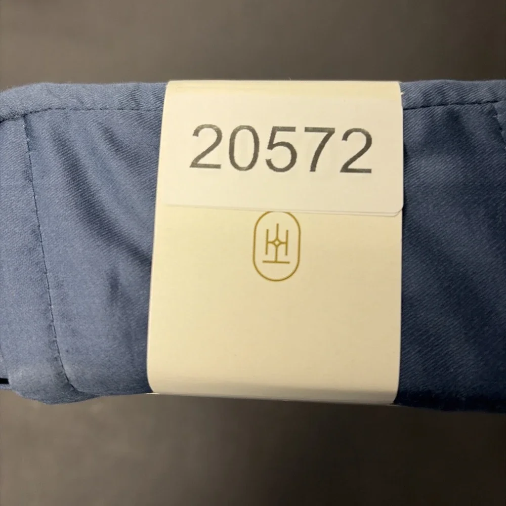 Full 400 Thread Count Performance Flat Sheet Metallic Blue Threshold Cotton 0572